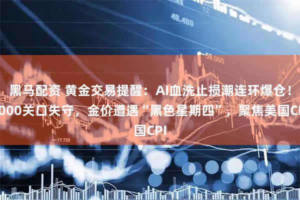 黑马配资 黄金交易提醒：AI血洗止损潮连环爆仓！5000关口失守，金价遭遇“黑色星期四”，聚焦美国CPI